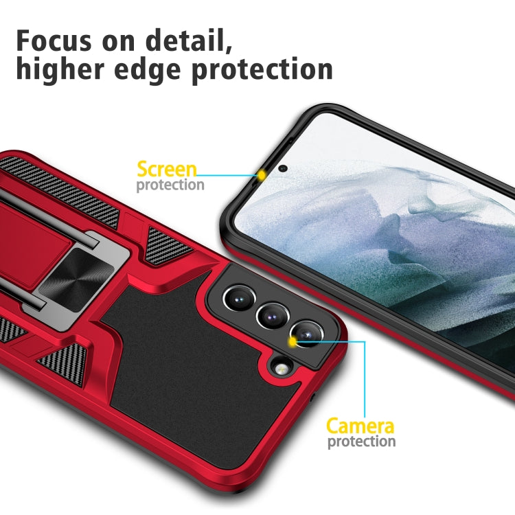 For Samsung Galaxy S22+ 5G Armor 2 in 1 PC + TPU Magnetic Phone Case