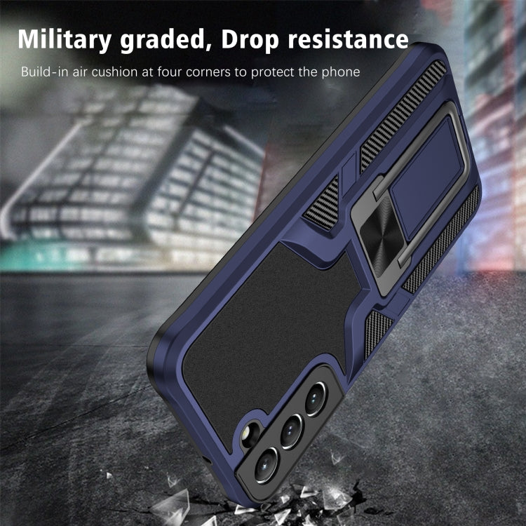 For Samsung Galaxy S22+ 5G Armor 2 in 1 PC + TPU Magnetic Phone Case