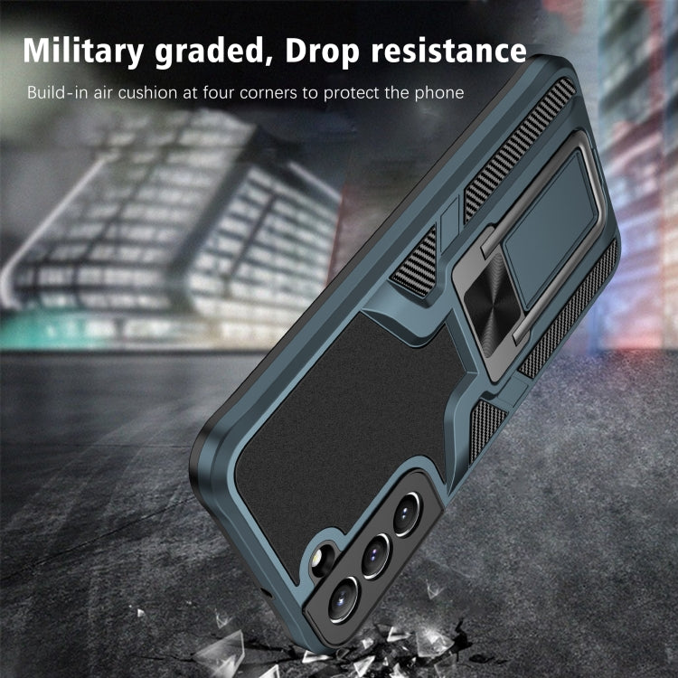 For Samsung Galaxy S22+ 5G Armor 2 in 1 PC + TPU Magnetic Phone Case