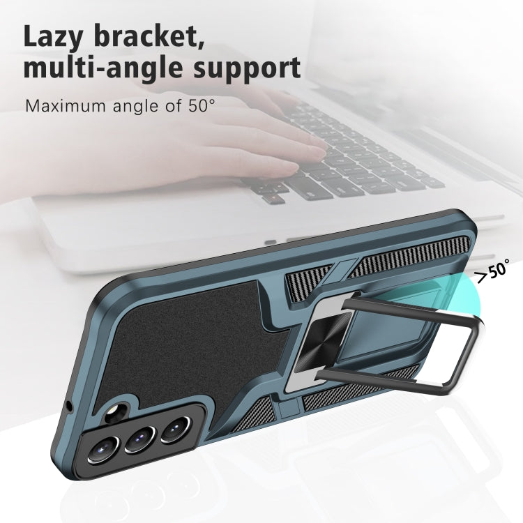 For Samsung Galaxy S22+ 5G Armor 2 in 1 PC + TPU Magnetic Phone Case