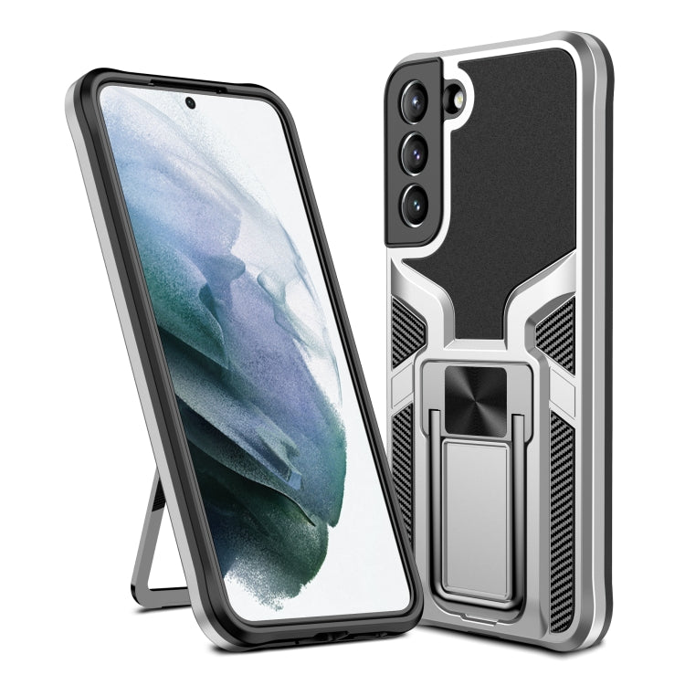 For Samsung Galaxy S22+ 5G Armor 2 in 1 PC + TPU Magnetic Phone Case