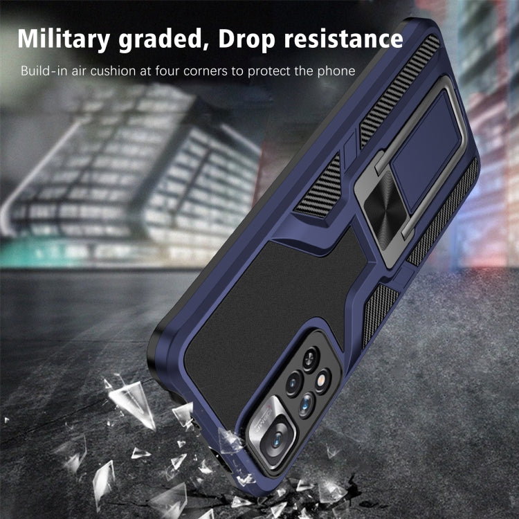 For Xiaomi Redmi Note 11 Pro Armor 2 in 1 PC + TPU Magnetic Phone Case
