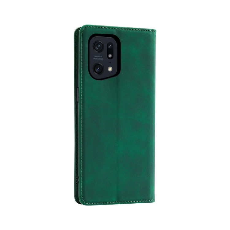 For OPPO Find X5 / X5 Pro Splicing Skin Feel Magnetic Leather Phone Case