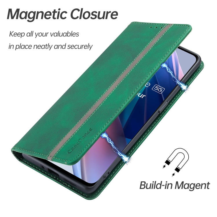 For OPPO Find X5 / X5 Pro Splicing Skin Feel Magnetic Leather Phone Case