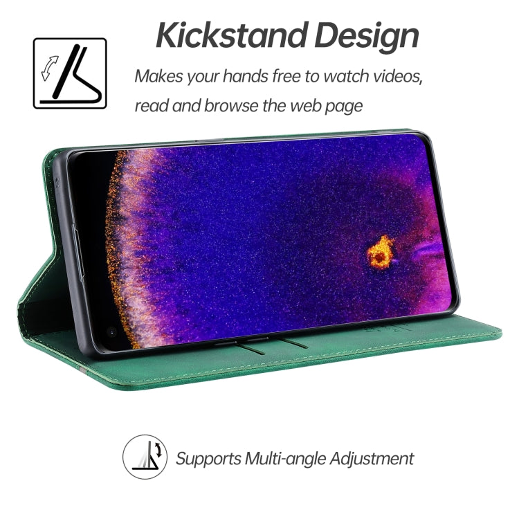 For OPPO Find X5 / X5 Pro Splicing Skin Feel Magnetic Leather Phone Case