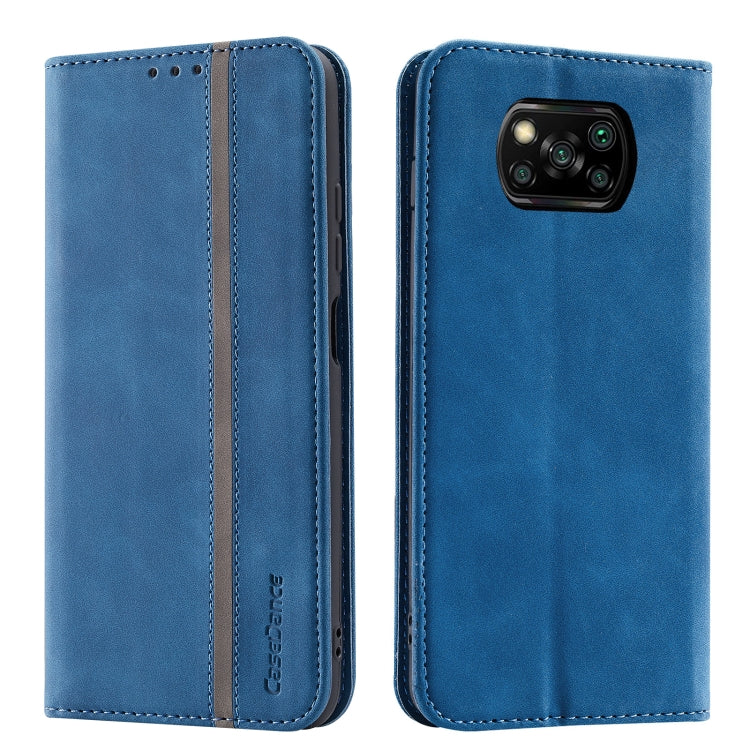 For Xiaomi Poco X3 / X3 Pro Splicing Skin Feel Magnetic Leather Phone Case