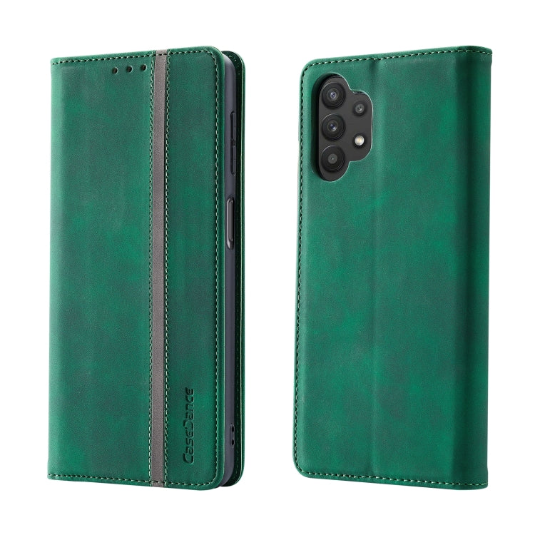 For Samsung Galaxy A13 4G Splicing Skin Feel Magnetic Leather Phone Case