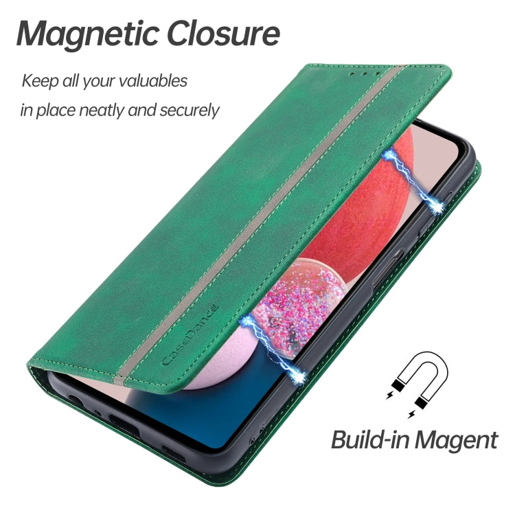 For Samsung Galaxy A13 4G Splicing Skin Feel Magnetic Leather Phone Case