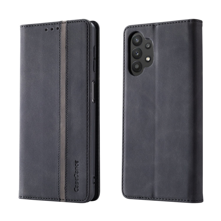 For Samsung Galaxy A13 4G Splicing Skin Feel Magnetic Leather Phone Case