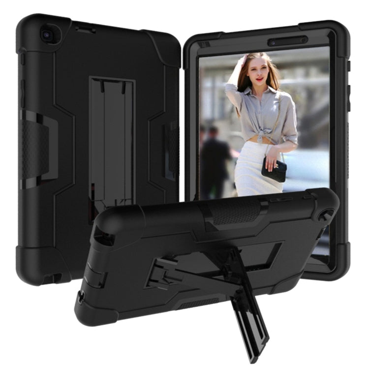 For Galaxy Tab A 8.0 & S Pen (2019) P200 Contrast Color Silicone + PC Combination Case with Holder