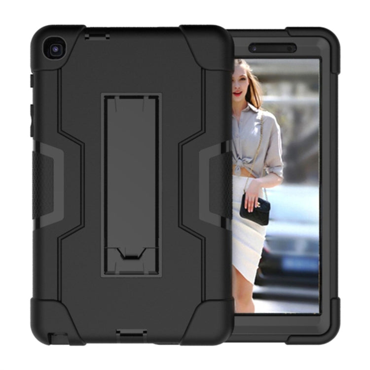 For Galaxy Tab A 8.0 & S Pen (2019) P200 Contrast Color Silicone + PC Combination Case with Holder