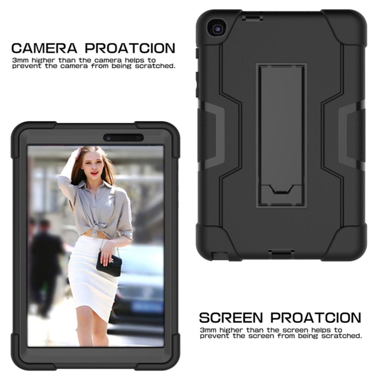 For Galaxy Tab A 8.0 & S Pen (2019) P200 Contrast Color Silicone + PC Combination Case with Holder