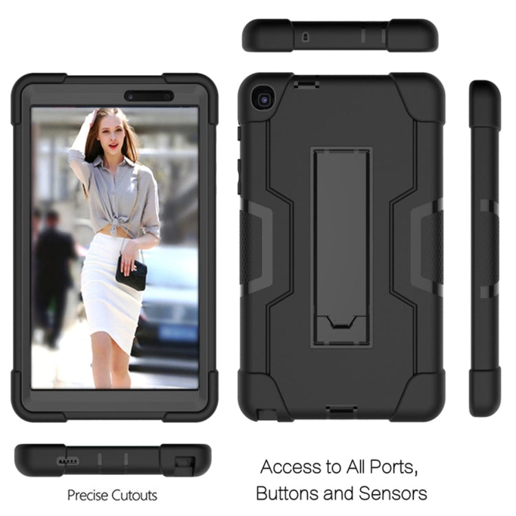For Galaxy Tab A 8.0 & S Pen (2019) P200 Contrast Color Silicone + PC Combination Case with Holder