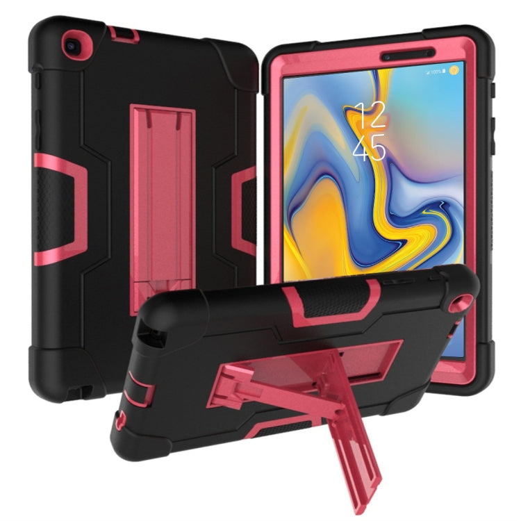 For Galaxy Tab A 8.0 & S Pen (2019) P200 Contrast Color Silicone + PC Combination Case with Holder