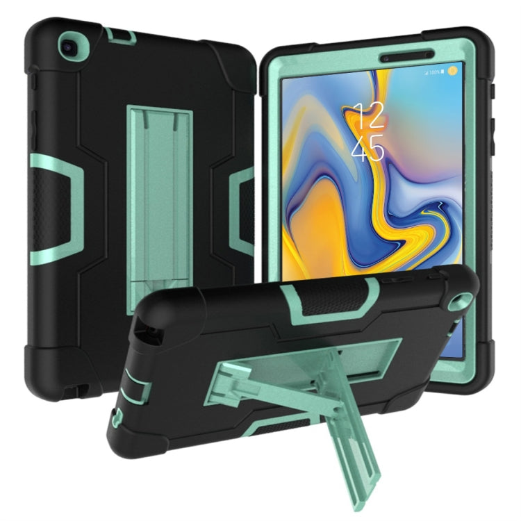 For Galaxy Tab A 8.0 & S Pen (2019) P200 Contrast Color Silicone + PC Combination Case with Holder