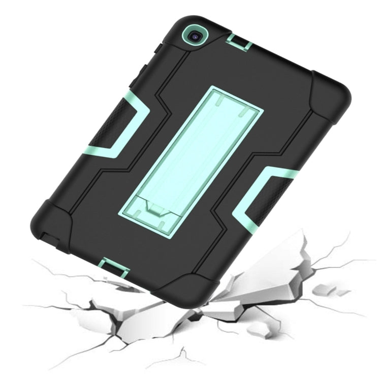 For Galaxy Tab A 8.0 & S Pen (2019) P200 Contrast Color Silicone + PC Combination Case with Holder