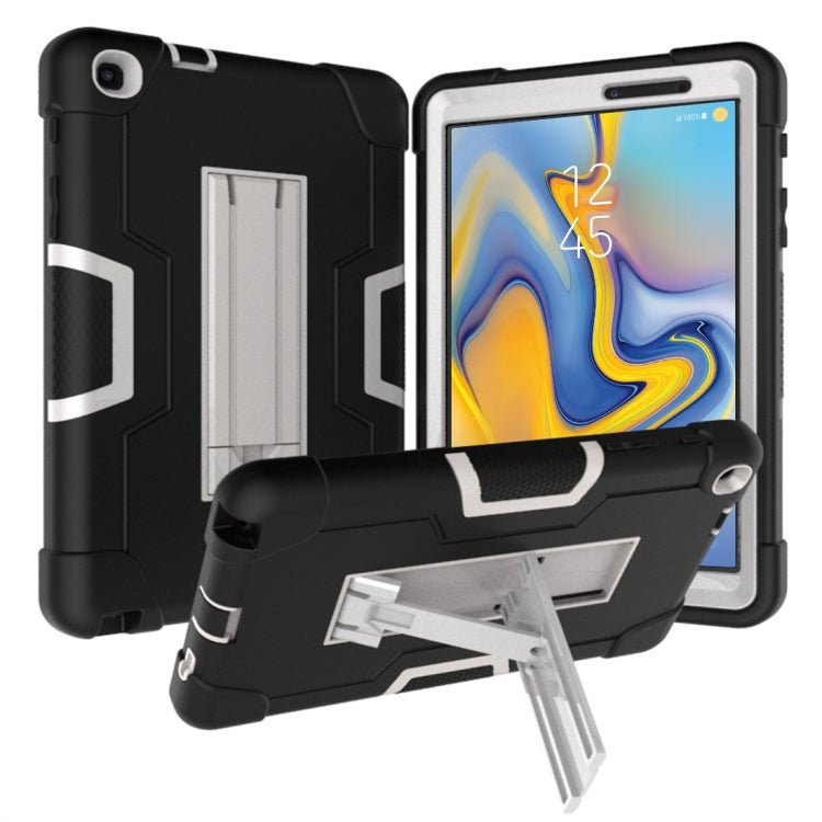 For Galaxy Tab A 8.0 & S Pen (2019) P200 Contrast Color Silicone + PC Combination Case with Holder