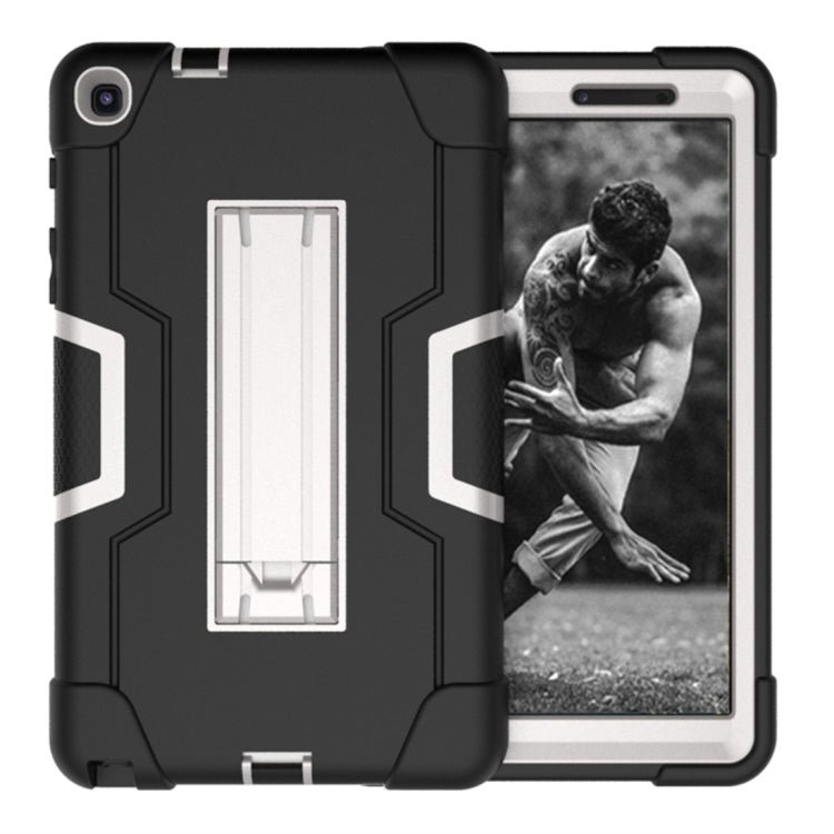 For Galaxy Tab A 8.0 & S Pen (2019) P200 Contrast Color Silicone + PC Combination Case with Holder