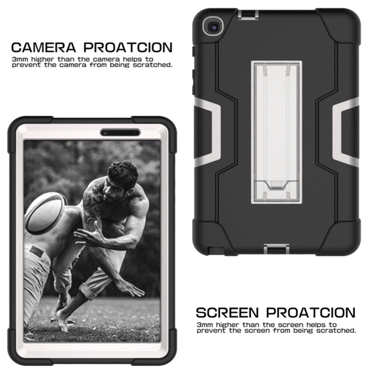 For Galaxy Tab A 8.0 & S Pen (2019) P200 Contrast Color Silicone + PC Combination Case with Holder