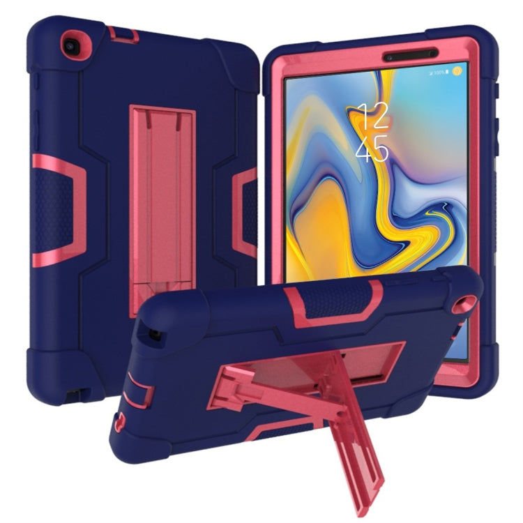 For Galaxy Tab A 8.0 & S Pen (2019) P200 Contrast Color Silicone + PC Combination Case with Holder