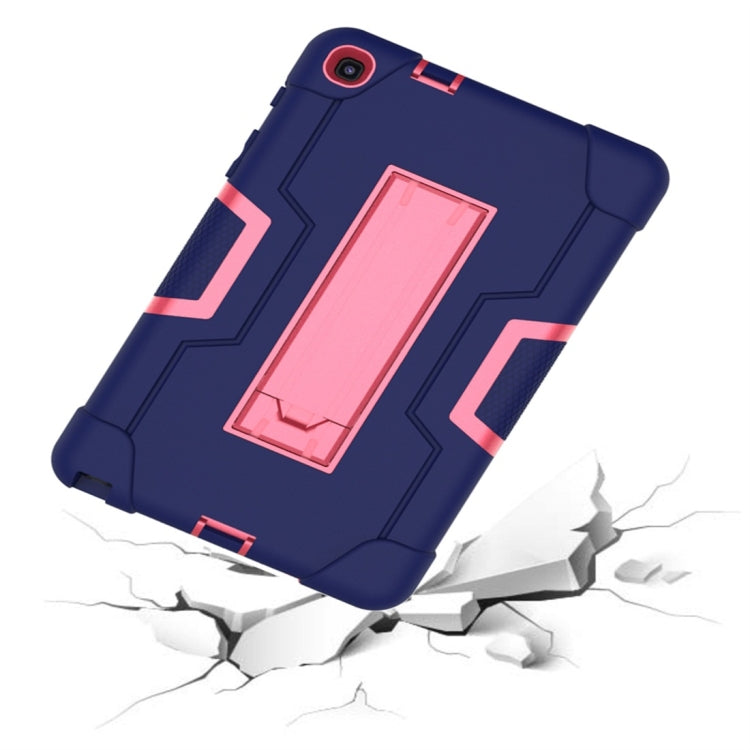 For Galaxy Tab A 8.0 & S Pen (2019) P200 Contrast Color Silicone + PC Combination Case with Holder