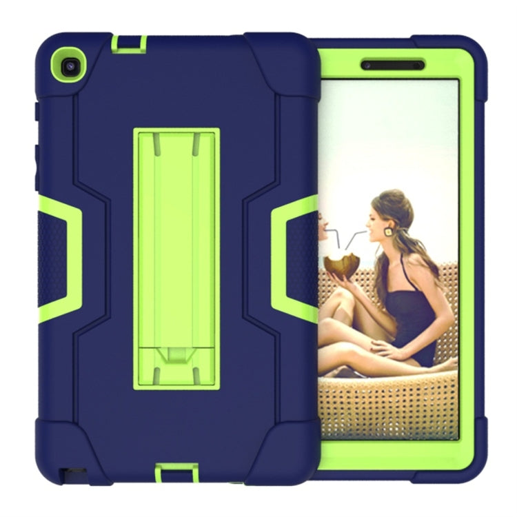 For Galaxy Tab A 8.0 & S Pen (2019) P200 Contrast Color Silicone + PC Combination Case with Holder