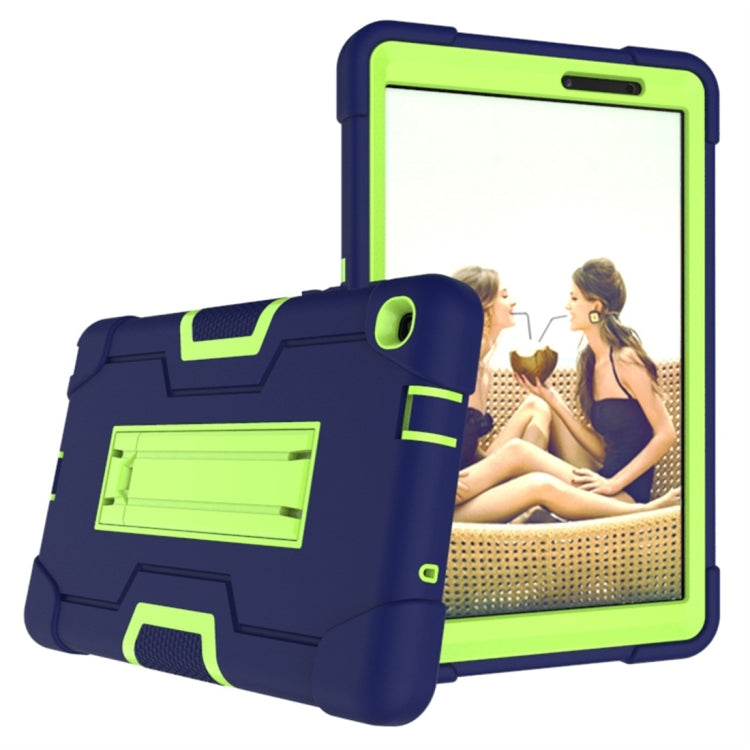 For Galaxy Tab A 8.0 & S Pen (2019) P200 Contrast Color Silicone + PC Combination Case with Holder
