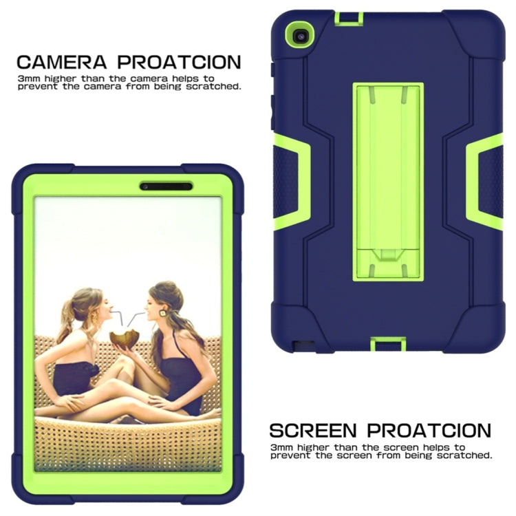 For Galaxy Tab A 8.0 & S Pen (2019) P200 Contrast Color Silicone + PC Combination Case with Holder