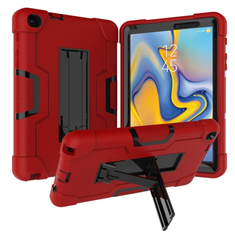 For Galaxy Tab A 8.0 & S Pen (2019) P200 Contrast Color Silicone + PC Combination Case with Holder