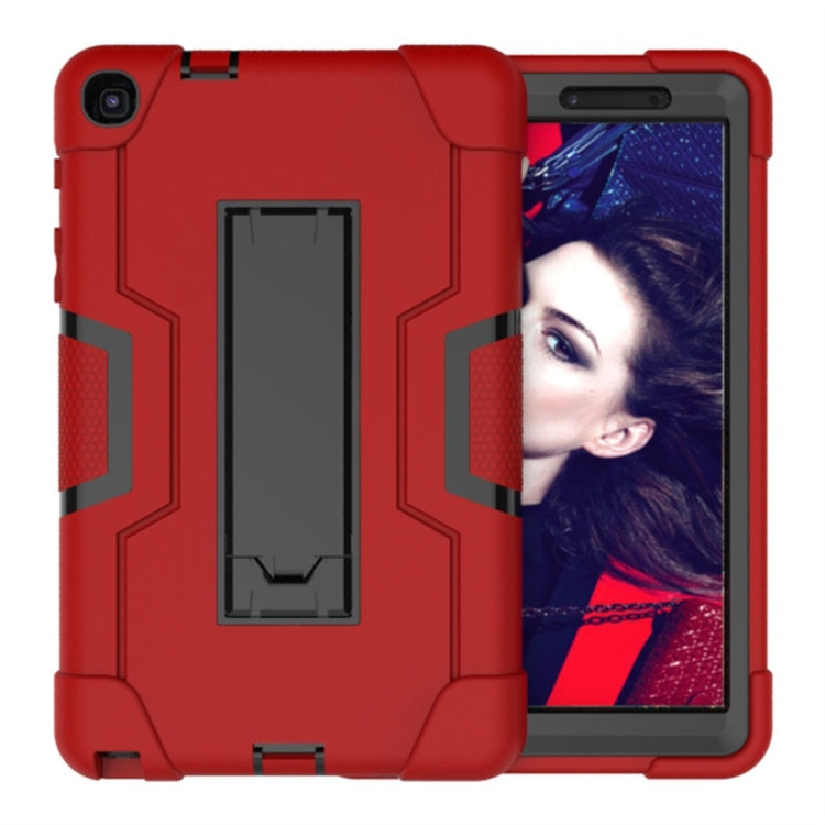 For Galaxy Tab A 8.0 & S Pen (2019) P200 Contrast Color Silicone + PC Combination Case with Holder