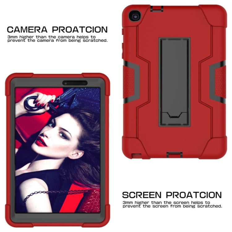 For Galaxy Tab A 8.0 & S Pen (2019) P200 Contrast Color Silicone + PC Combination Case with Holder