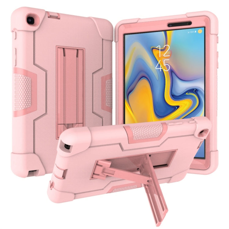 For Galaxy Tab A 8.0 & S Pen (2019) P200 Contrast Color Silicone + PC Combination Case with Holder