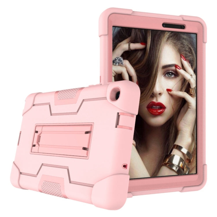 For Galaxy Tab A 8.0 & S Pen (2019) P200 Contrast Color Silicone + PC Combination Case with Holder