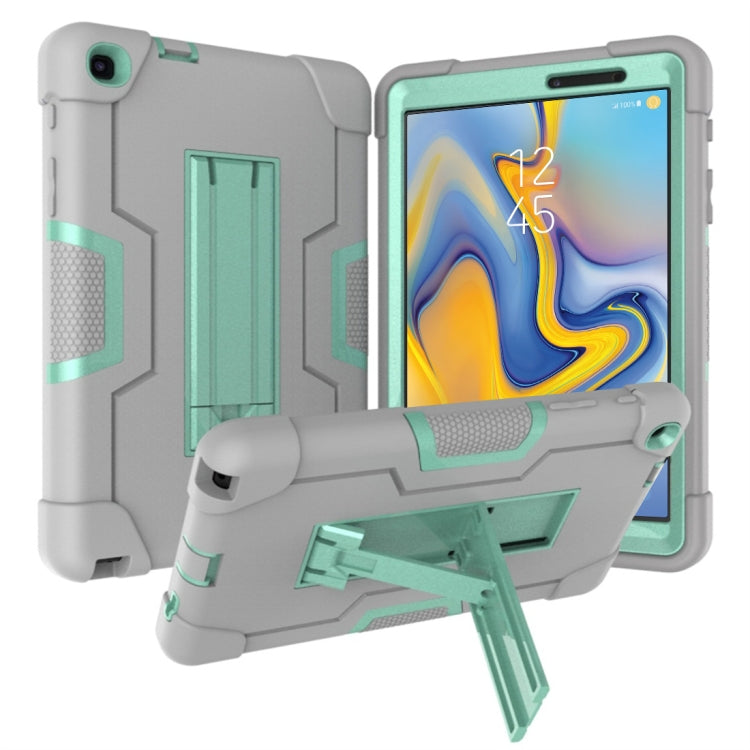 For Galaxy Tab A 8.0 & S Pen (2019) P200 Contrast Color Silicone + PC Combination Case with Holder