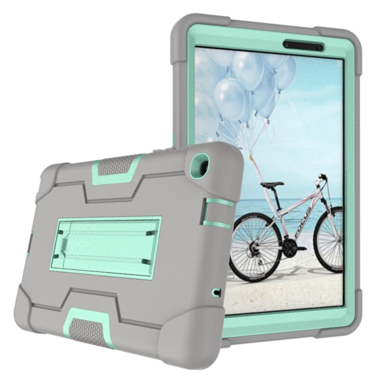 For Galaxy Tab A 8.0 & S Pen (2019) P200 Contrast Color Silicone + PC Combination Case with Holder