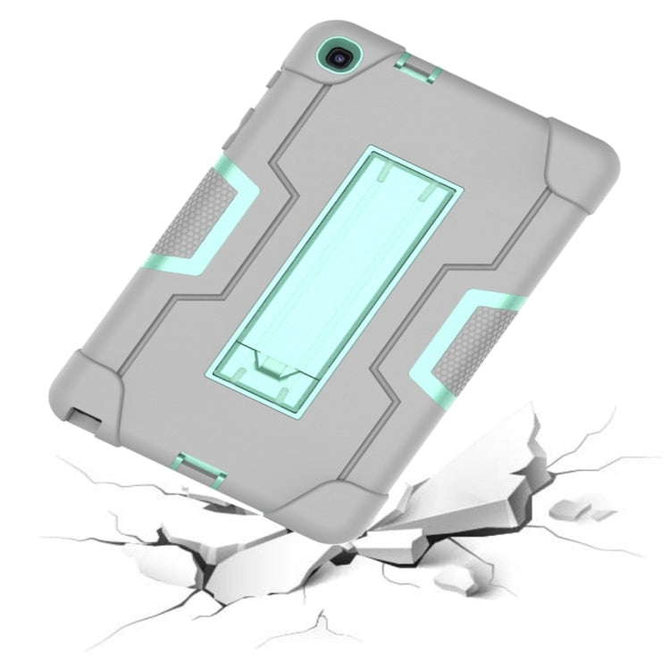 For Galaxy Tab A 8.0 & S Pen (2019) P200 Contrast Color Silicone + PC Combination Case with Holder