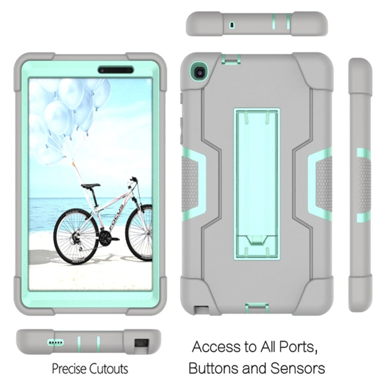 For Galaxy Tab A 8.0 & S Pen (2019) P200 Contrast Color Silicone + PC Combination Case with Holder