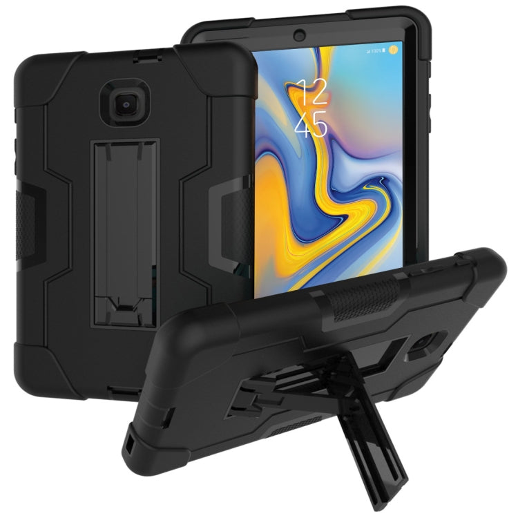 For Galaxy Tab A 8.0 (2018) T387  Contrast Color Silicone + PC Combination Case with Holder