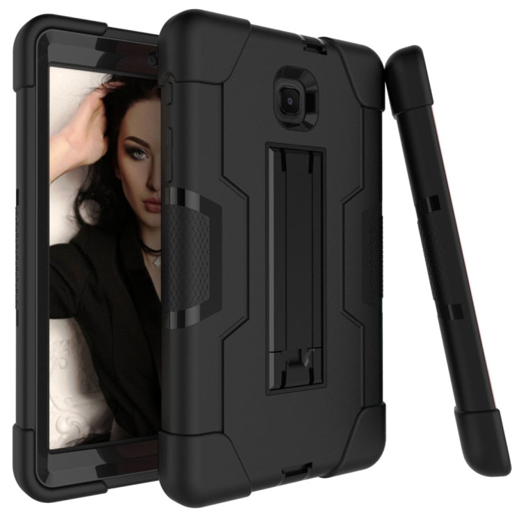 For Galaxy Tab A 8.0 (2018) T387  Contrast Color Silicone + PC Combination Case with Holder