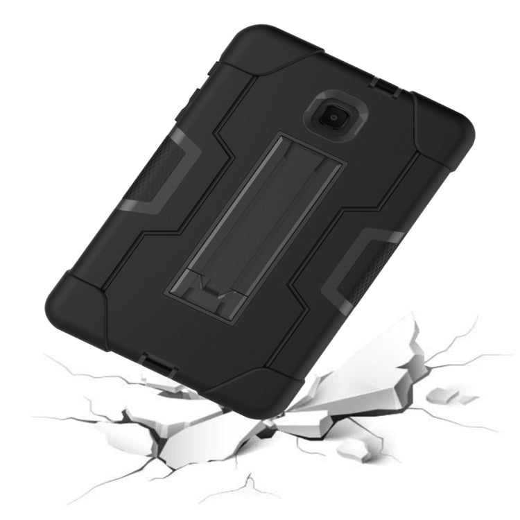 For Galaxy Tab A 8.0 (2018) T387  Contrast Color Silicone + PC Combination Case with Holder
