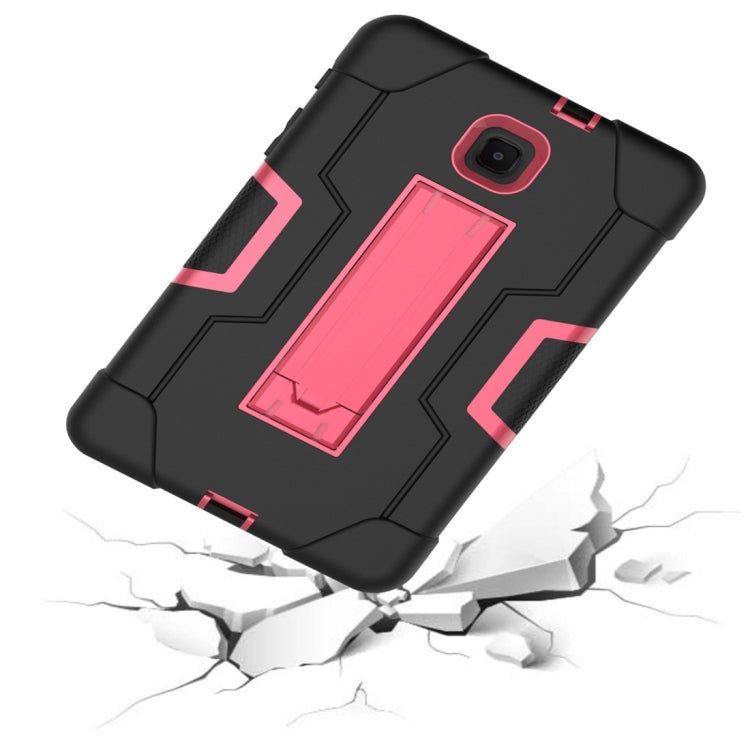 For Galaxy Tab A 8.0 (2018) T387  Contrast Color Silicone + PC Combination Case with Holder