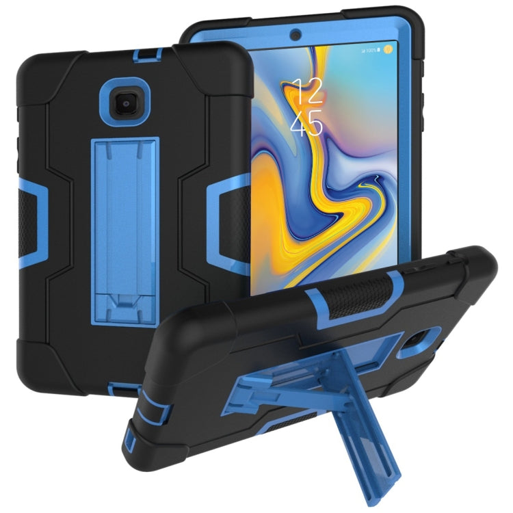 For Galaxy Tab A 8.0 (2018) T387  Contrast Color Silicone + PC Combination Case with Holder