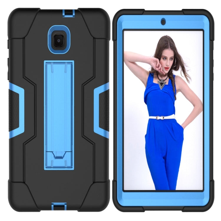 For Galaxy Tab A 8.0 (2018) T387  Contrast Color Silicone + PC Combination Case with Holder