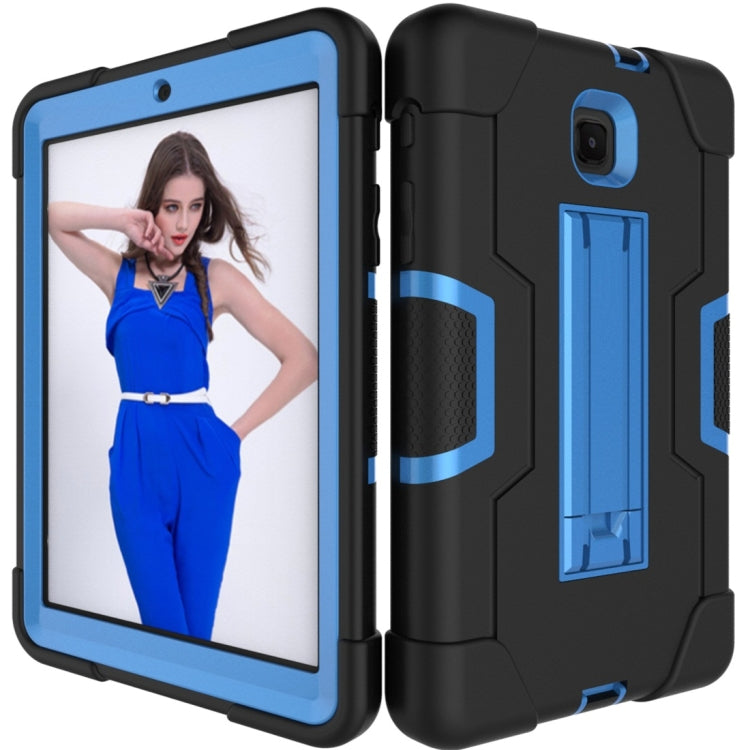 For Galaxy Tab A 8.0 (2018) T387  Contrast Color Silicone + PC Combination Case with Holder