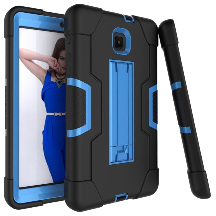 For Galaxy Tab A 8.0 (2018) T387  Contrast Color Silicone + PC Combination Case with Holder