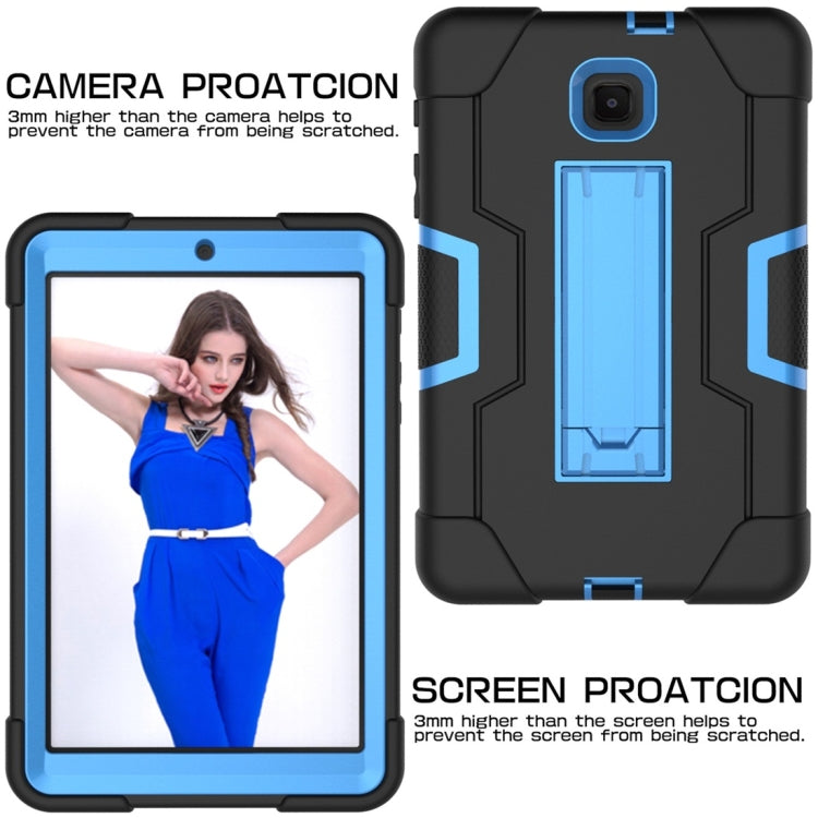 For Galaxy Tab A 8.0 (2018) T387  Contrast Color Silicone + PC Combination Case with Holder