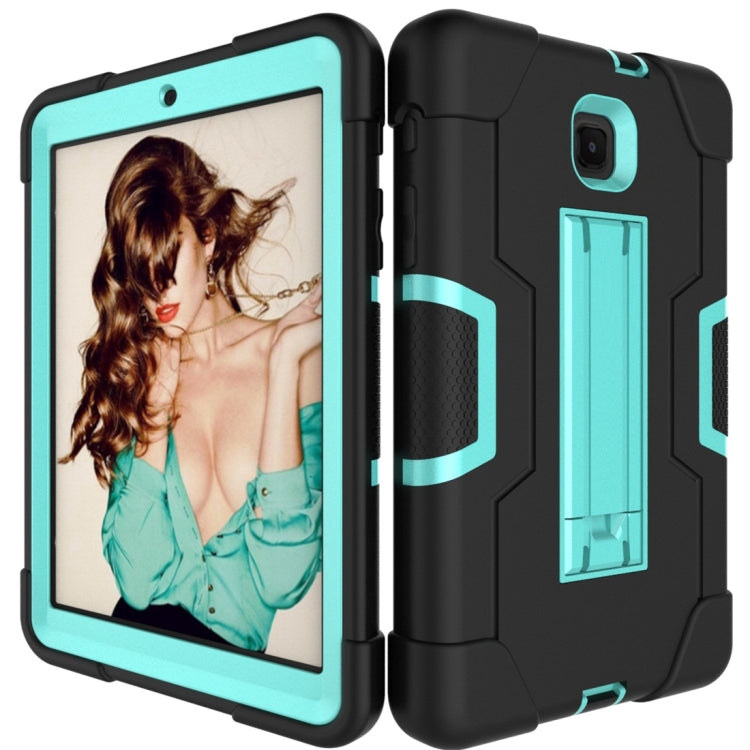 For Galaxy Tab A 8.0 (2018) T387  Contrast Color Silicone + PC Combination Case with Holder