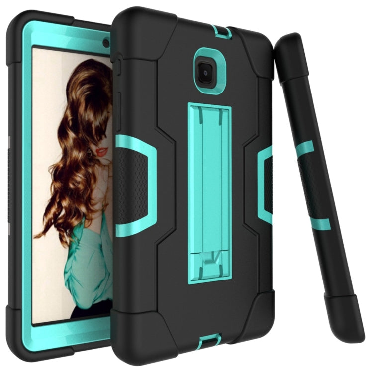For Galaxy Tab A 8.0 (2018) T387  Contrast Color Silicone + PC Combination Case with Holder