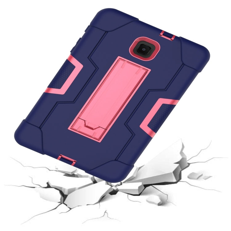 For Galaxy Tab A 8.0 (2018) T387  Contrast Color Silicone + PC Combination Case with Holder