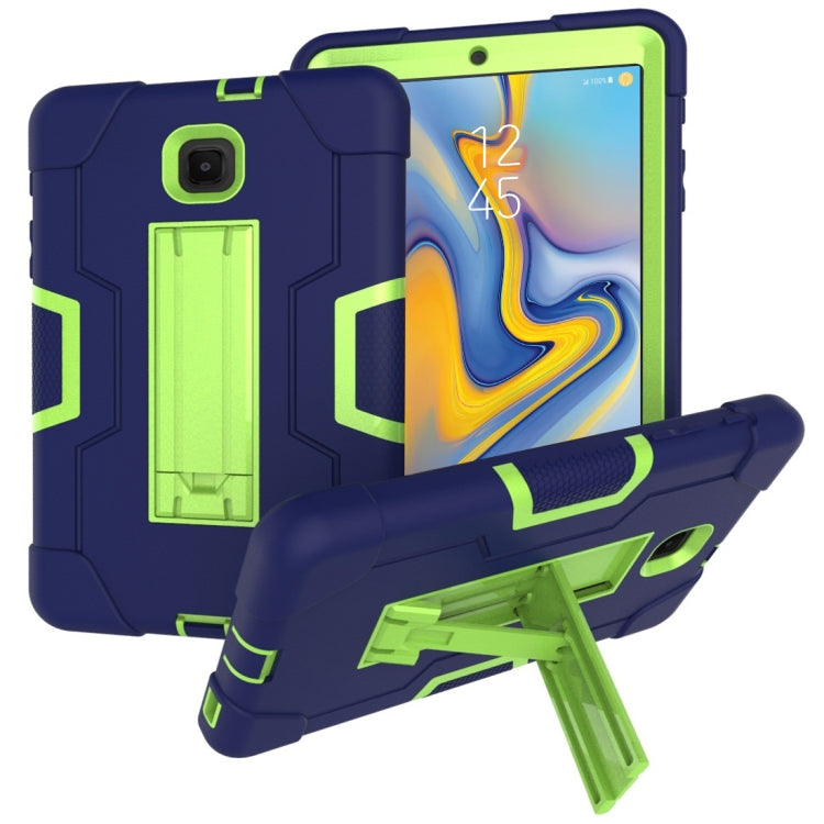 For Galaxy Tab A 8.0 (2018) T387  Contrast Color Silicone + PC Combination Case with Holder